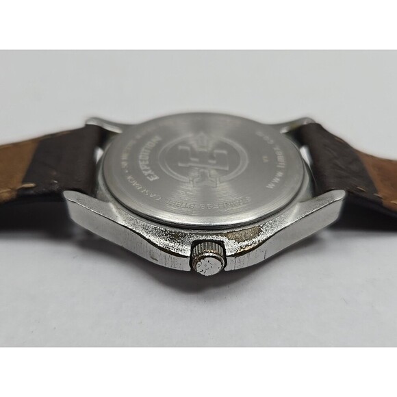 Timex Expedition Indiglo WR50M Date Field Watch Quartz New Battery Leather Strap - Picture 13 of 14